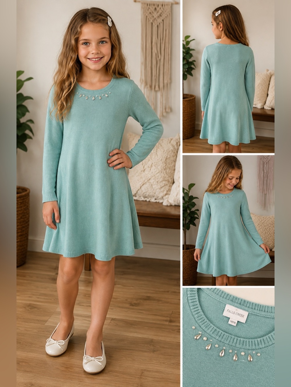 NWT Falls Creek size 14/16 XL for sizes 7-16 teal